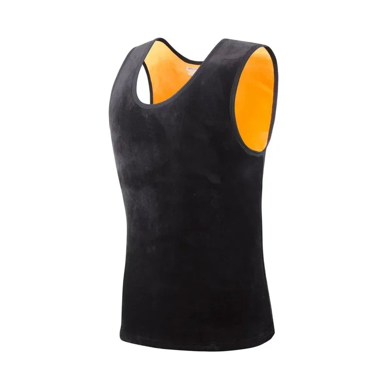 Warm Vest For Man Keep Warm Underwear Men Vest Men's Winter Thermo Shaping Large Size Male Vest Comfortable With Velvet